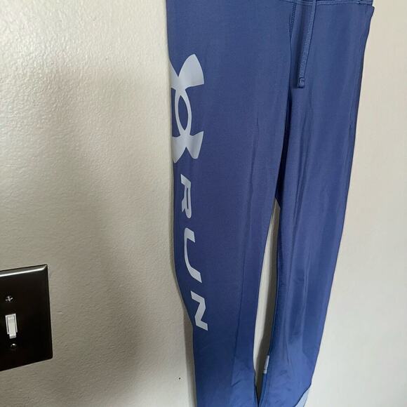NWOT UNDER ARMOUR Heatgear Blue Full Length Compression Leggings sz xs - Picture 2 of 4